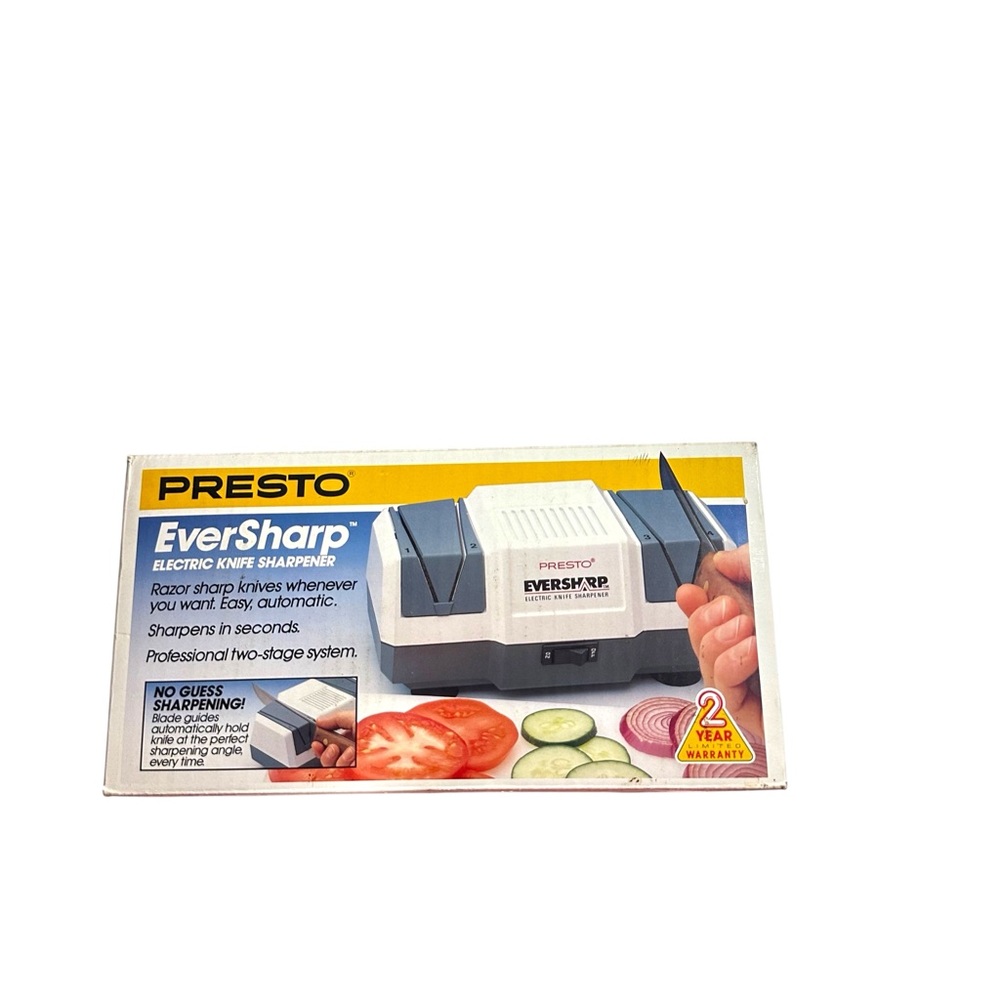Vtg 1990 Presto Brand EverSharp Electric Knife Sharpener Model 08800 NIB NOS